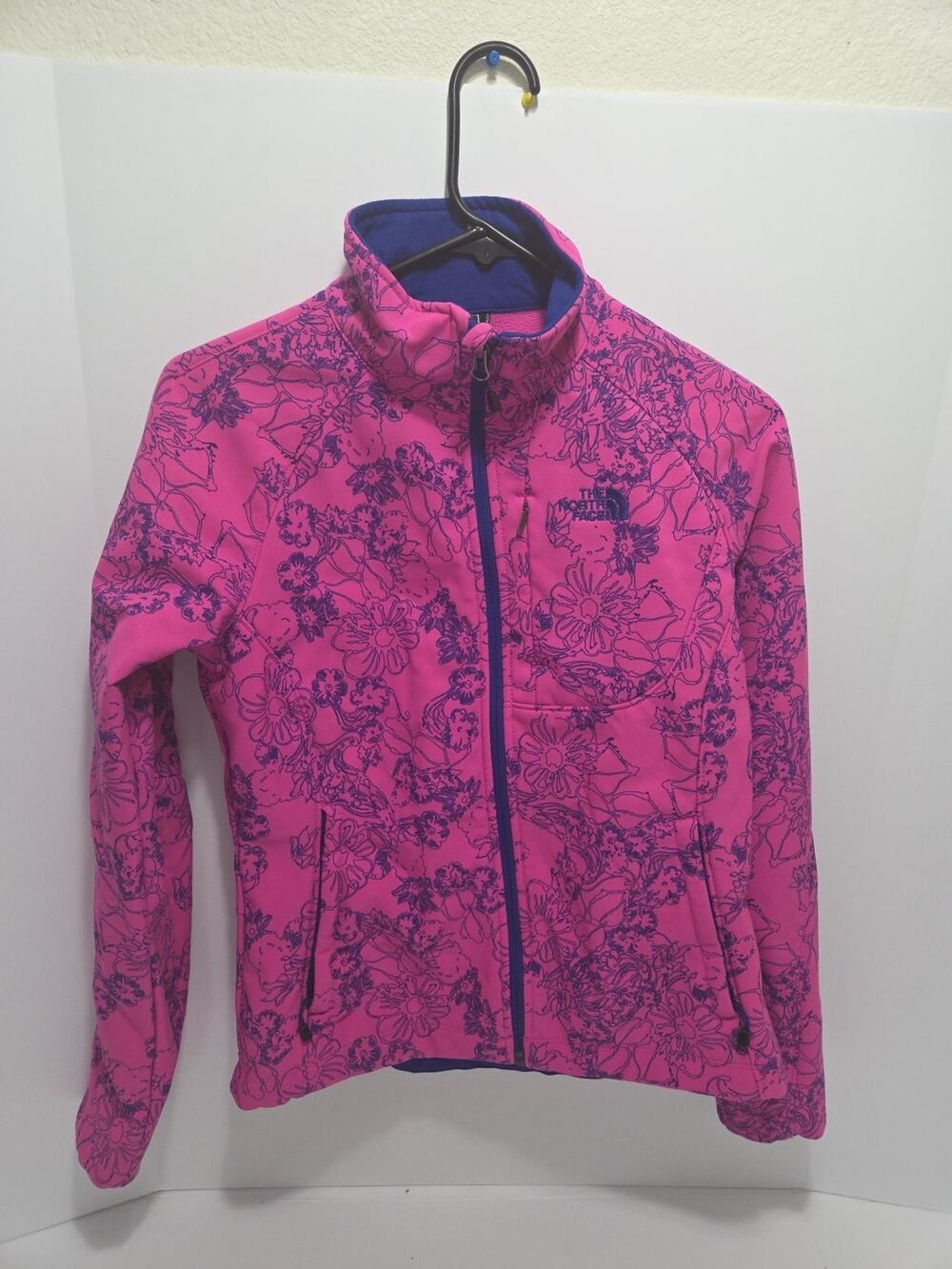 The North Face Apex Bionic Jacket Pink Blue Size 14 Used
